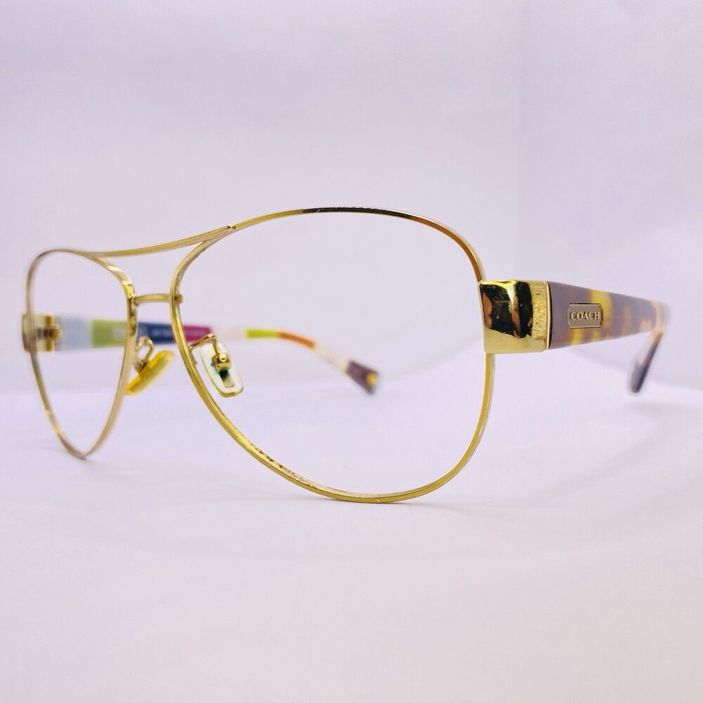 Coach Eyeglasses Sunglasses Authentic HC 7003 Kristina 9014/13 Gold Olive 59 MM